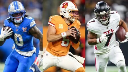Baker Mayfield, Buccaneers still not close on extension; Bijan Robinson, Jahmyr Gibbs deals priorities for respective teams