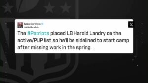 Garafolo: Patriots placed LB Harold Landry on PUP list today | 'The Insiders'