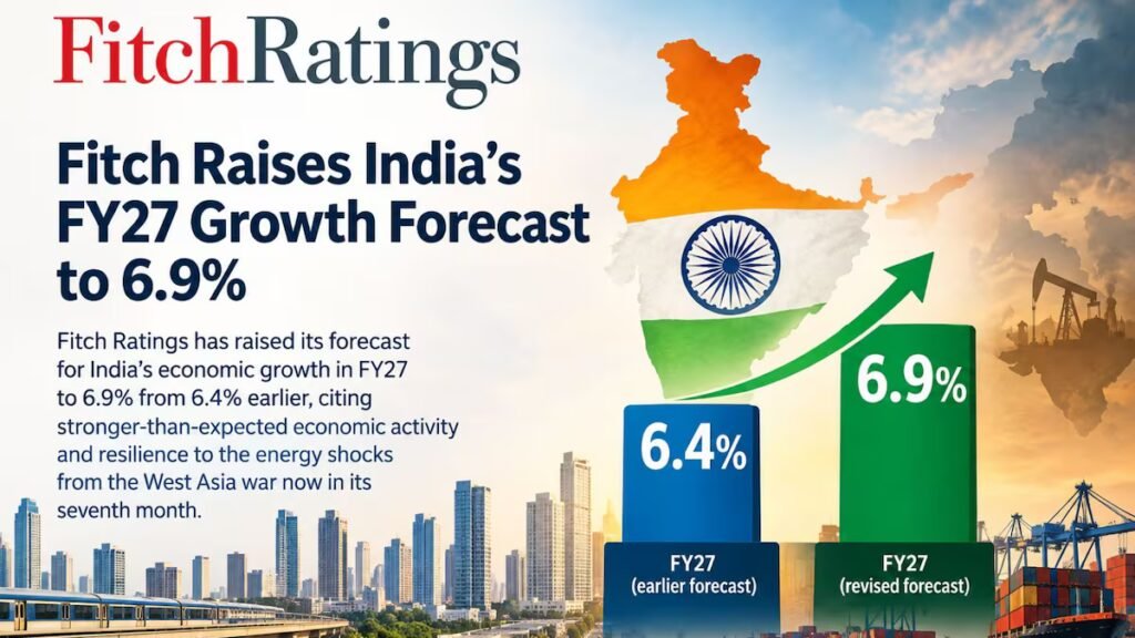 Fitch raises India FY27 growth forecast to 6.9%, says economy resilient to West Asia shock