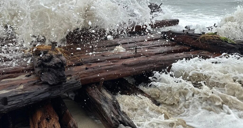Nor’easter unearths fragments of 19th-century shipwreck on Nantucket Nor’easter unearths fragments of 19th-century shipwreck on Nantucket