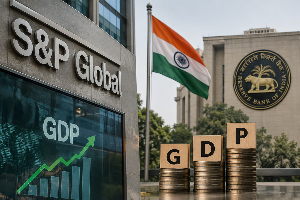 S&P Global Raises India FY27 GDP Forecast to 7%, Signals 25 bps RBI Rate Hike Amid Inflation Risks S&P Global Raises India FY27 GDP Forecast to 7%, Signals 25 bps RBI Rate Hike Amid Inflation Risks